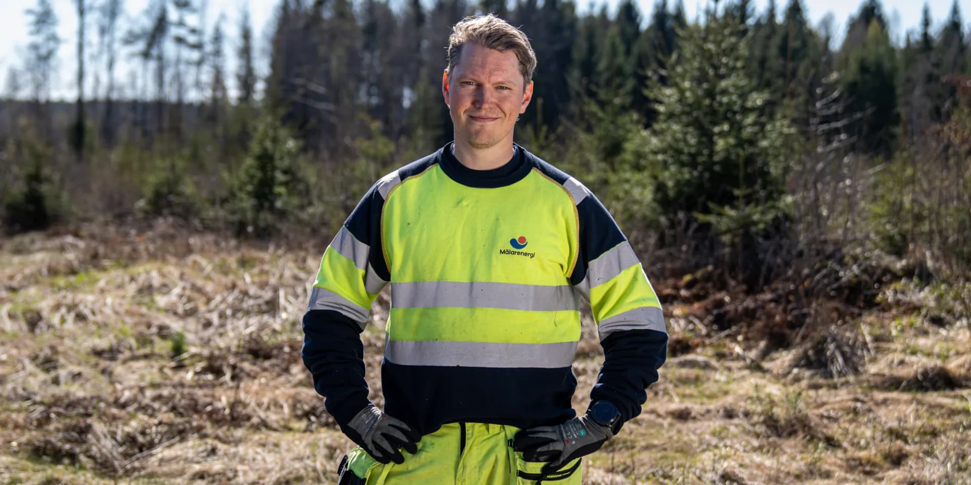Pierre i skogen.