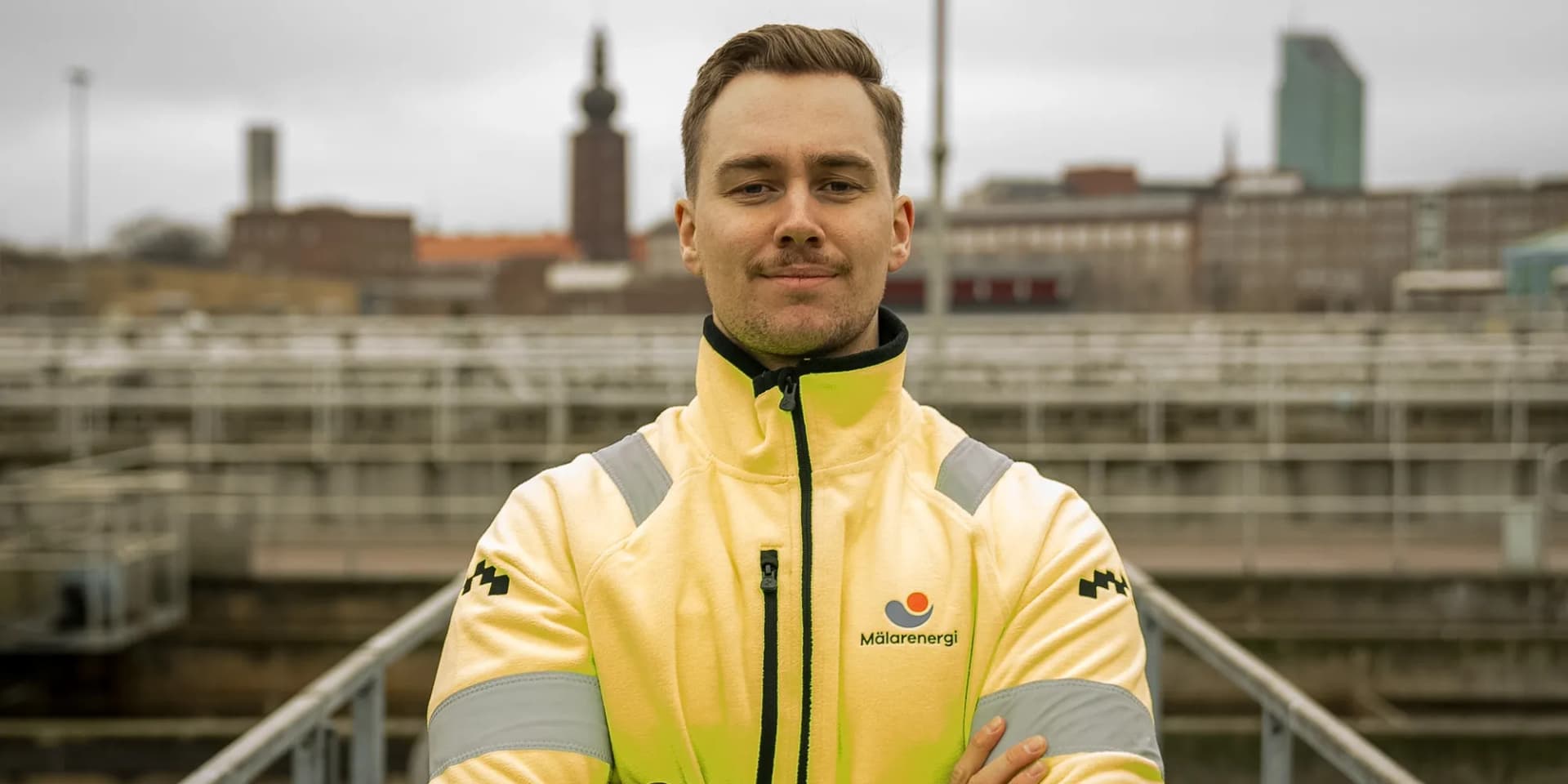 Johan på reningsverket.